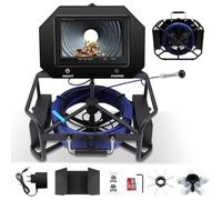 9 Inch Sewer Pipe Inspection Camera 50M with 1080P DVR Recorder