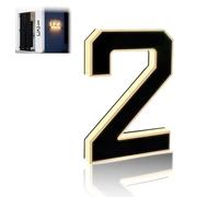 9 Inch Solar House Numbers - Light-Up Waterproof LED Address Plaque for Outdoor Homes, Modern Decorative Exterior Number Sign, Easy DIY Install, Night Visibility (2)