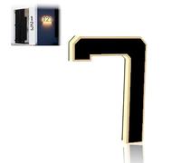 9 Inch Solar House Numbers - Light-Up Waterproof LED Address Plaque for Outdoor Homes, Modern Decorative Exterior Number Sign, Easy DIY Install, Night Visibility (7)
