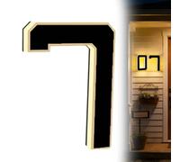 9 Inch Solar Lighted House Numbers for Outside, Light Up Waterproof LED Address Numbers Signs for Houses, Large Personalized Illuminated Exterior Modern House Numbers Light (7)