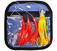 9 Inch Squid Lure Soft Bait Silicone Skirt Heavy Duty | 9 inch size, heavy 175g weight, deep diving capability, triggers aggressive bites, for durable plastic metal build