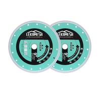 9 Inch Tile Blade - 2pcs Diamond Saw Blade Cutting Disc Wheel with X Mesh Super Thin Fast,Clean Cut Porcelain Ceramic Tile Marble Granite Artificial Stone
