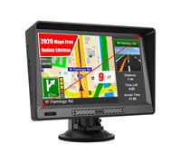 9 Inch Touch Screen GPS Navigator Navigation for Cars and Trucks with Visor and Bluetooth, Voice Turn Direction Guidance, Support Speed and Red Light