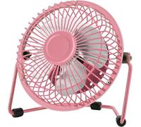 9 Inch USB Desk Fan - Brushless Motor, Dual Speed, Ultra-Quiet, Portable Mini Fan for Home, Office, Dorm & Bedside (Pink)