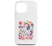 9 Is My 9th Birthday Unicorn Rainbow Magic Case for iPhone 13 Pro Max