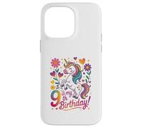 9 Is My 9th Birthday Unicorn Rainbow Magic Case for iPhone 14 Pro Max