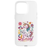 9 Is My 9th Birthday Unicorn Rainbow Magic Case for iPhone 15 Pro Max