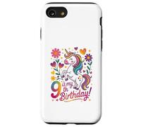 9 Is My 9th Birthday Unicorn Rainbow Magic Case for iPhone SE (2020) / 7/8