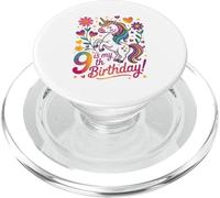 9 Is My 9th Birthday Unicorn Rainbow Magic PopSockets PopGrip for MagSafe