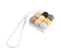 9-Key Mechanical Keyboards Switches Tester 9 Clicky Keys With Silicone Keychain For Stress Relief And Office Decoration Portable Keychain Stress Toy