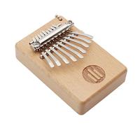 9-Key Tiny Kalimba Small Wooden Thumb Piano Pocket Sized Plucked Music Instrument for Students and Beginner Travel Use Portable Finger Kalimba