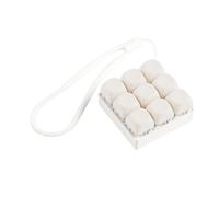 9 Keys Mechanical Keyboard Switch Tester with Silicone Key Chain for Stress Relief and Office Decorative Key Caps