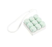 9 Keys Mechanical Keyboard Switch Tester with Silicone Key Chain for Stress Relief and Office Decorative Key Caps