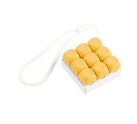 9 Keys Mechanical Keyboard Switch Tester with Silicone Key Chain for Stress Relief and Office Decorative Key Caps