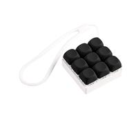 9 Keys Mechanical Keyboard Switch Tester with Silicone Key Chain for Stress Relief and Office Decorative Key Caps