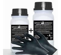 9 kg DIPOXY-2K-700 Epoxy Resin and Hardener + Gloves EP Clear Cast UV res. Wooden Table Base Aquarium Terra Laminating Construction