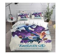 (#9, King 240cm ×220cm) Fantastic Four 3D Duvet Cover Pillowcase Single Double King Bedding Present#@