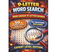 9 Letter Word Search: 1000 Unique 9-Letter Words with 50 Expert-Level Puzzles and Complete Solutions | 8.5" x 11"