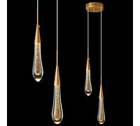 9 Light Crystal Chandelier Dimmable Ledd Ceiling Light Crystal Bubble Lights Living Room Lobby 45W Stair Chandeliers/2Alight/a