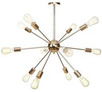 9 Lights Sputnik Chandeliers Chrome Mid Century Modern Chandelier Pendant Light Industrial Vintage Ceiling Lights for Living Room Dining Room Bedroom Foyer-Chrome 21 Heads HGCHH