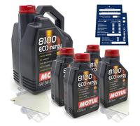 9 Liters Motul 8100 Eco-nergy SAE 5W30 Engine Oil WSS M2C 913D RN0700 ACEA A5 B5