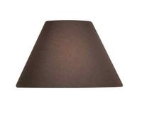 9" Luxury Cotton Textured Fabric Coolie Light Shade Purpose Table Floor Ceiling Practical & Eye Caring Lampshade Brown