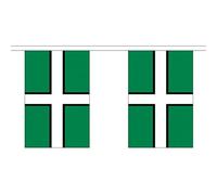 9 Metres 30 (9" x 6") Flag Devon County Cross Devonshire St Petroc 100% Polyester Material Bunting Ideal Party Decoration For Street House Pubs Clubs Schools St Petrocs Day