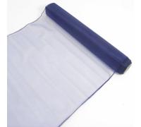 9 Metres Organza Fabric Sheer Table Runner Voile Tutu - 40cm Wide - Perfect for Weddings, Parties, and DIY Projects (Navy Blue, 2)