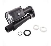 9" Metro D-Shaped Toilet Syphon Dual Flush Adjustable Height Plastic Cistern Syphon with Backnut & Sealing Washer