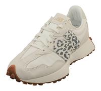 (9) New Balance 327 Womens Fashion Trainers in White Leopard