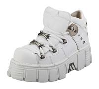 (9) New Rock M106n-c27 Unisex Boots in White