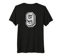 9 - "Nine Wins - Back White Number 9 for Sports Teams Premium T-Shirt