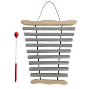 9-Note Silver Chime Bar, Metal Wind Chime with Mallet, Orff Instrument for Sound Curement, Yoga Music, Early Education, Handheld Percussion for Classroom, Studio, and Home