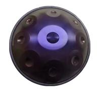 9 Notes Handpan Drum for beginning student, Steel Hand Drum 22 Inches D Minor 432Hz/440Hz with Soft Hand Pan Bag, Handpan Stand, 2 Mallets(Purple,432Hz)