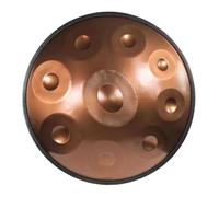 9 Notes Handpan Drum for beginning student, Steel Hand Drum 22 Inches D Minor 432Hz/440Hz with Soft Hand Pan Bag, Handpan Stand, 2 Mallets(Gold,432Hz)
