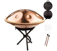 9 Notes Steel Drum, Handpan Drum, 22 Inch Steel Tongue Drum, Harmonic Percussion, D Minor Handpan for Sound Healing, Personal Meditation,Yoga
