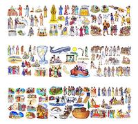 9 Old Testament Bible Stories Precut Felt Figures for Flannel Board Noah, David, Daniel, Job, Jonah, Joseph, Abraham, Ruth Esther, Moses
