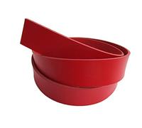 9 oz 51-55". Red Genuine Natural Leather Belt Blank Strip Strap Band. (2" (50mm.))