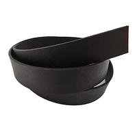 9 oz Genuine Leather Strap Strip Band Natural Belt Blank. 51". (Black, 1 1/2 inch (38mm.))