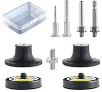 9 Pack 2 Inch Versatile Die Grinder Attachment Kit Roll Lock Pad Holders, with 1/8"and 1/4" Shanks Die Grinder Accessories Suitable for Drill Grinder Rotary Tools