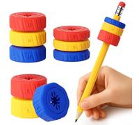 9 Pack Adjustable Pencil Weights(5.5-2.1oz), Handwriting Aid Textured Silicone Handwriting Aid for Kids, Adults and Special Needs, Enhance Calligraphy for Autism, ADHD, Children