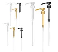 9 Pack Coffee Syrup Pump Reusable, Syrup Dispensers-Easy Press Pump for Coffee Syrup and More - Non-Drip, Syrup Pump Dispenser Ideal for Home Kitchen and Café Use