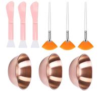 9 Pack Complete Preparation Set Skincare Tool Enhancing Routine Fun with Essential Tool and Spoons Brush