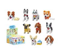 9 Pack Cute Dog Building Blocks Set, Micro Dog Building Blocks Pet Mini Building Toy Bricks, DIY Micro 3D Building Toy Bricks, Puppy Collectible Educational Building toy(1002PCS)