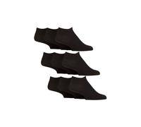 9 Pack Diabetic Trainer Socks, Swollen Feet Wide Ankle Socks SOCKSHOP Gentle Grip Black 6-11