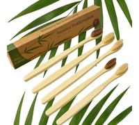 9-Pack Eco-Friendly Bamboo Toothbrushes - Organic, Biodegradable, BPA-Free with Medium Soft Bristles | Sustainable Zero-Waste Family & Travel Gift