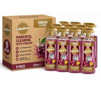 9 Pack Fabulosa Cherry Bomb Vinegar Spray 750Ml Multi Surface Kitchen Bathroom Cleaner