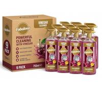 9 Pack Fabulosa Cherry Bomb Vinegar Spray 750ml Multi Surface Kitchen Bathroom Cleaner