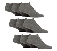 9 Pack Mens Diabetic Trainer Socks | Non Elastic Extra Wide Ankle Socks