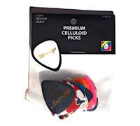 9 Pack- MoZingo Premium Celluloid Picks Electric Acoustic Guitar Bass Ukulele Banjo Playing Accessory - Variety (3) .046, (3) .071, (3) .096 Size 351